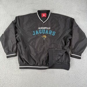 Vintage Jacksonville Jaguars Jacket Mens 2XL Football Pullover Embroidered 90s